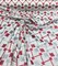 1 Yard Fruits of the Gods Red and Grey Embroidered Upholstery Fabric 58 Inches Wide Poly Cotton Blend